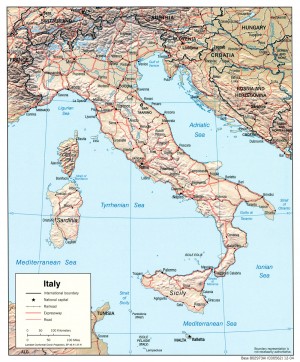 italy map bef 1923